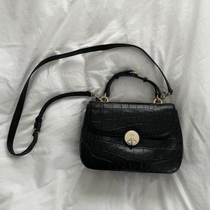 DKNY Leather Convertible Crossbody Handbag